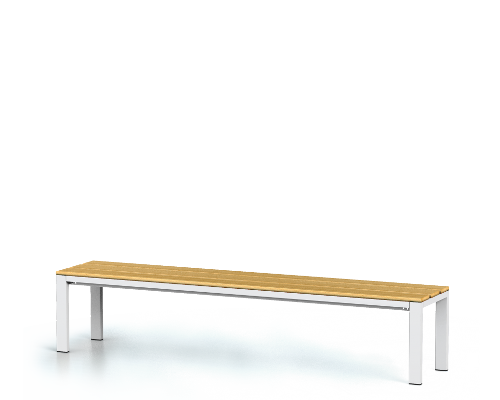 Benches with beech sticks -  basic version 420 x 2000 x 400